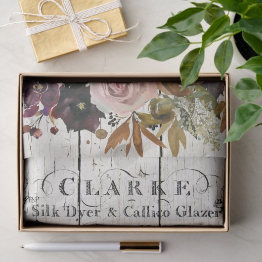 Papier Mousseline Agritourisme Floral Duroc Pigs (Cadeau)