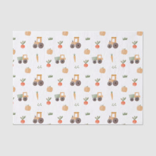 Papier Mousseline Agritourisme jardin aquarelle Motif amusant
