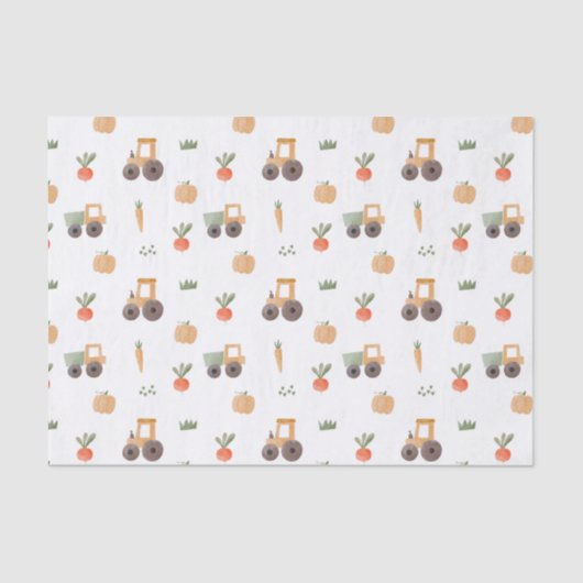 Papier Mousseline Agritourisme jardin aquarelle Motif amusant (Recto)