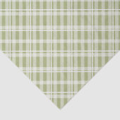 Papier Mousseline Agritourisme Tartan vert Plaid (Détail)