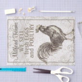 Papier Mousseline Agritourisme Vintage à la volaille (Artisanat)