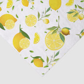 Papier Mousseline Agrumes TROPICALES FRUITS D'ÉTÉ Citrons d'orange (Détail)