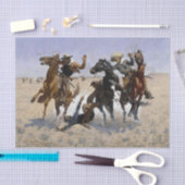 Papier Mousseline Aiding a Comrade by Frederic Remington (Artisanat)