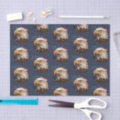 Papier Mousseline Aigle à drapeau américain (Artisanat)