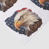 Papier Mousseline Aigle à drapeau américain (Détail)