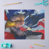 Papier Mousseline Aigle Bald Et Loups (Artisanat)
