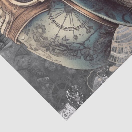 Papier Mousseline Aigle de Steampunk (Détail)