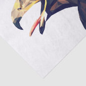 Papier Mousseline Aigle d'or géométrique (Détail)