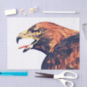 Papier Mousseline Aigle d'or géométrique (Artisanat)