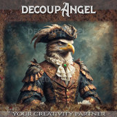 Papier Mousseline Aigle napoléonien en uniforme de général -Découpag