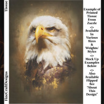 Aigle royal à tête blanche, découpage de style art