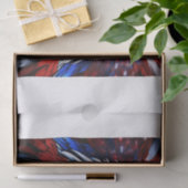 Papier Mousseline Aigles fractales patriotiques Tee (Cadeau)