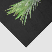 Papier Mousseline Aiguille noire Tropical Elegant Jaune Vert (Détail)