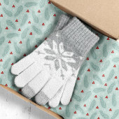 Papier Mousseline Aiguilles et baies de pin botanique Noël