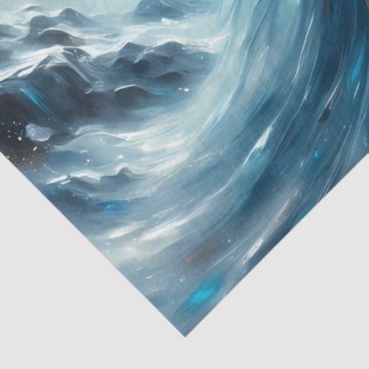 Papier Mousseline Aile de glace Enchantante Hiver Fée découpage papi (Détail)