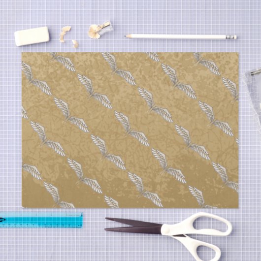 Papier Mousseline Ailes beiges (Artisanat)