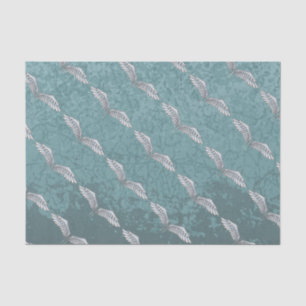 Papier Mousseline ailes bleu-gris