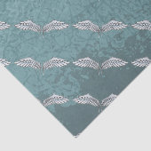 Papier Mousseline ailes bleu-gris (Détail)