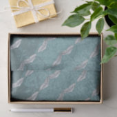 Papier Mousseline ailes bleu-gris (Cadeau)