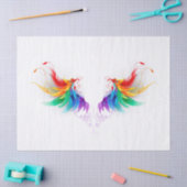 Papier Mousseline Ailes fluffy arc-en-ciel (Artisanat)