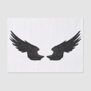 Papier Mousseline Ailes noires d'ange de Falln