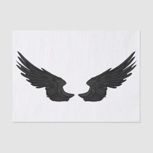Papier Mousseline Ailes noires d'ange de Falln (Recto)