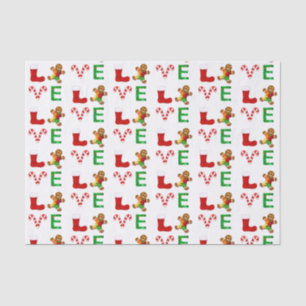 Papier Mousseline Aimer l'autisme Noël