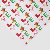 Papier Mousseline Aimer l'autisme Noël (Détail)