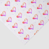 Papier Mousseline Aimer les coeurs brillants (Détail)