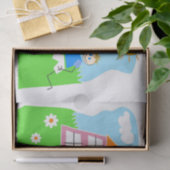 Papier Mousseline Aimer les enfants de soccer (Cadeau)