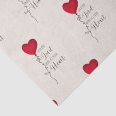 Papier Mousseline Aimez le ballon Lord & Heart (Détail)