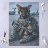 Papier Mousseline Air Force Pupper  (Artisanat)