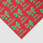 Papier Mousseline Airedale Terrier Chien de Noël et Bow vert (Détail)