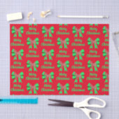 Papier Mousseline Airedale Terrier Chien de Noël et Bow vert (Artisanat)