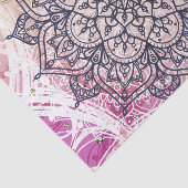 Papier Mousseline Airy Mandala Happy Pink Purple Yellow (Détail)