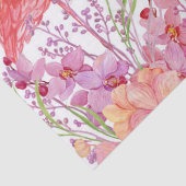 Papier Mousseline ajouter le message rose flamingo (Détail)