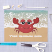 Papier Mousseline Ajouter le message tissu de la partie de crabe de  (Artisanat)