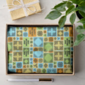 Papier Mousseline Ajouter nom et relation Anniversaire Orange & Vert (Cadeau)