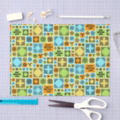 Papier Mousseline Ajouter nom et relation Anniversaire Orange & Vert (Artisanat)