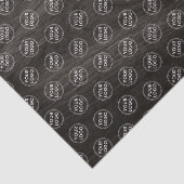 Papier Mousseline Ajouter un logo emballage commercial en bois foncé (Détail)