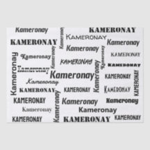 Ajouter votre propre nom Black and White Custom