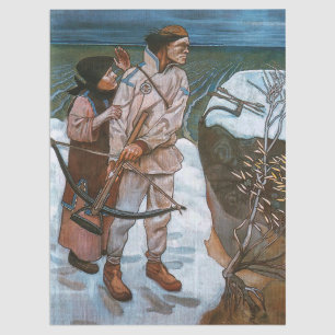 Papier Mousseline Akseli Gallen-Kallela - La venge de Joukahainen