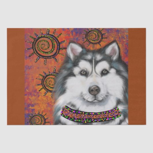 PAPIER MOUSSELINE ALASKAN MALAMUTE (Recto)