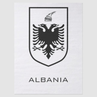 Papier Mousseline Albanian National Coat of Arms Heritage Ink