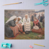 Papier Mousseline Albert Edelfeel - Femmes à l'extérieur de l'église (Artisanat)