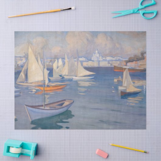 Papier Mousseline Albert Edelfeel - Port d'Helsinki (Artisanat)