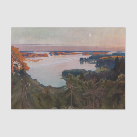 Papier Mousseline Albert Edelfeel - Vue sur Haikko (Recto)