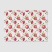 Papier Mousseline Alcohol Ink Style Strawberry Blossoms and Berries (Recto)