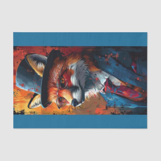 Papier Mousseline Alex le Fox (Recto)