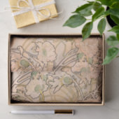 Papier Mousseline Alfonse Mucha Art Nouveau Peonies (Cadeau)